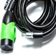 image 3 of Sport Direct 10mm x 185cm Steel Bicycle Bike LED Cable Lock With Keys & Bracket Black