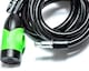 image 3 of Sport Direct 10mm x 185cm Steel Bicycle Bike LED Cable Lock With Keys & Bracket | Black