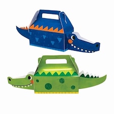 Alligator Party 3D Treat Boxes - Pack of 4