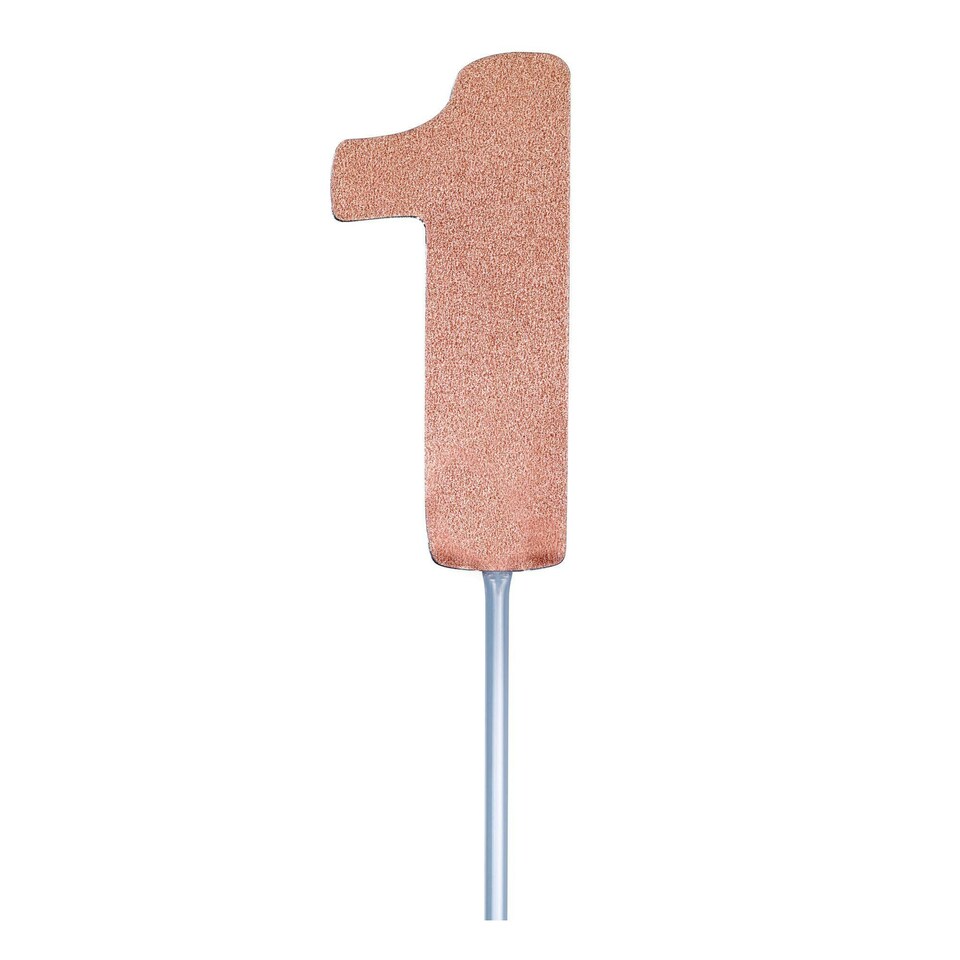 image 1 of Bristol Novelty Diamond Number Cake Topper - Rose Gold - 8 Pink
