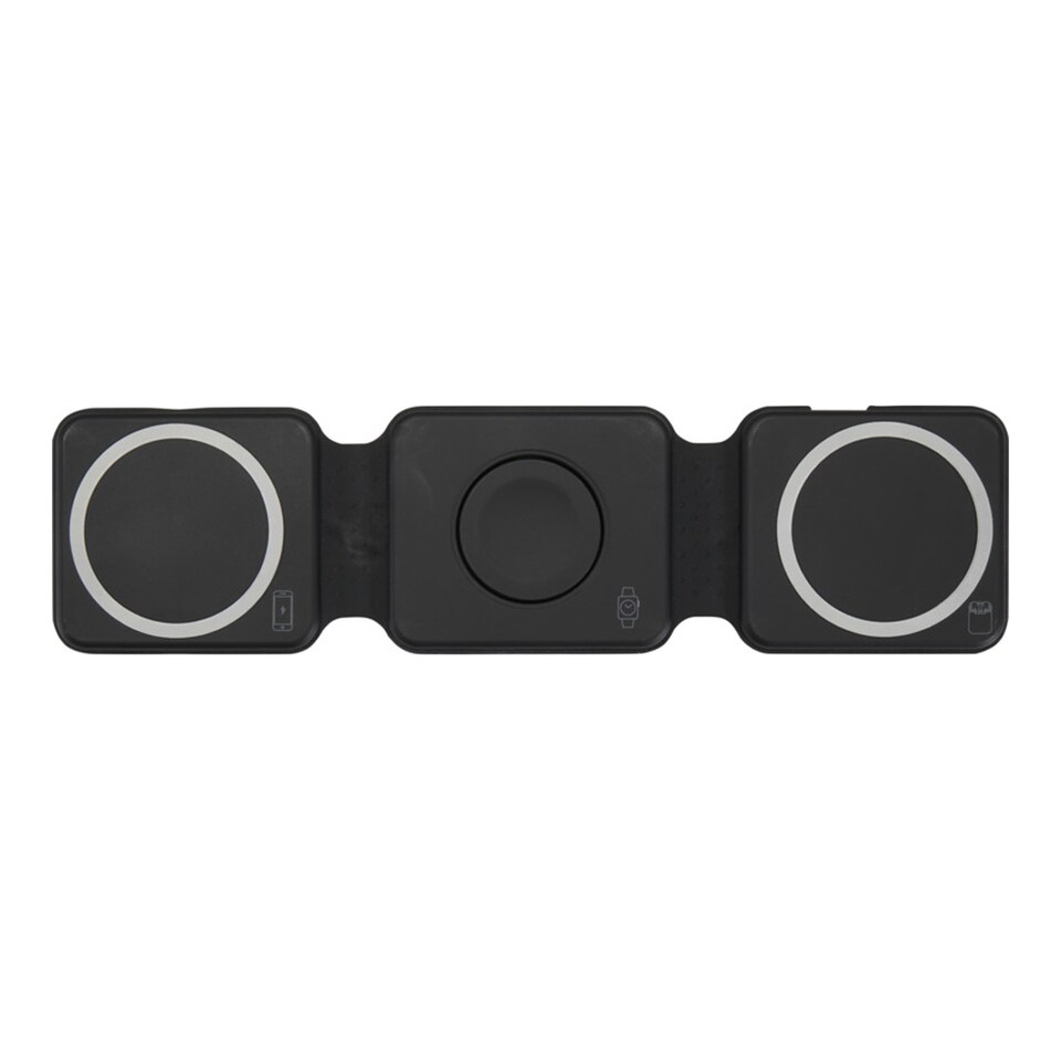 image 1 of Floso Armus Plastic 3 in 1 Wireless Charging Pad | Black | Black | 1