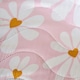 image 4 of OHS Kids Daisy Print Pinsonic Duvet Cover and Pillowcase Set, Single - Pink