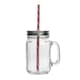 image 4 of Rink Drink Mason Drinking Jar Glasses with Straws - 450ml - Pack of 4 Clear