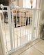 image 7 of Bettacare Pet Gate with Lockable Cat Flap, 75cm - 83cm, White, 75cm in Height, Dog Safety Barrier with Cat Flap | White