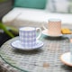 image 5 of Nicola Spring 12 Piece Hand-Printed Espresso Cup & Saucer Set - 65ml - Navy