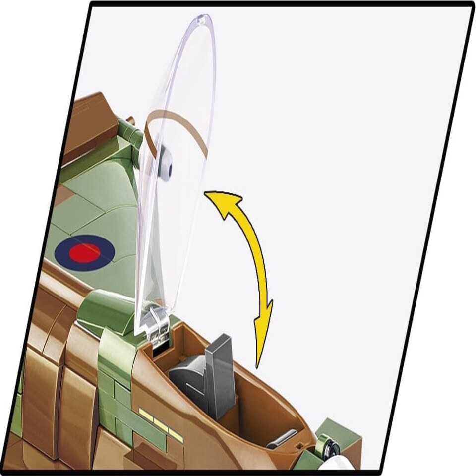 image 1 of RAF Typhoon FGR4 "Gina" brick plane model - COBI 5843 - 577 bricks