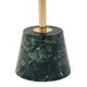 image 5 of Avola Gold Side Table Green Marble Effect Base Green