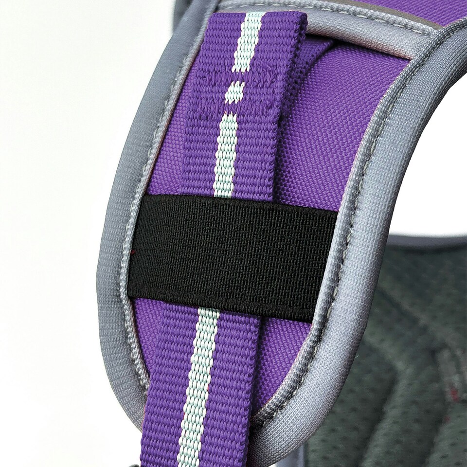 image 1 of HugglePets Activity & Travel Dog Harness Purple | L