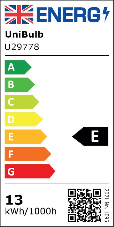 image 1 of UniBulb LED GLS B22 1521lm 12.6W 2700K (Warm White) Dimmable Light Bulb - Pack of 1 | White | Warm White | 1