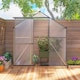 image 9 of Outsunny 6 x 2.5ft Polycarbonate Greenhouse Aluminium Green House