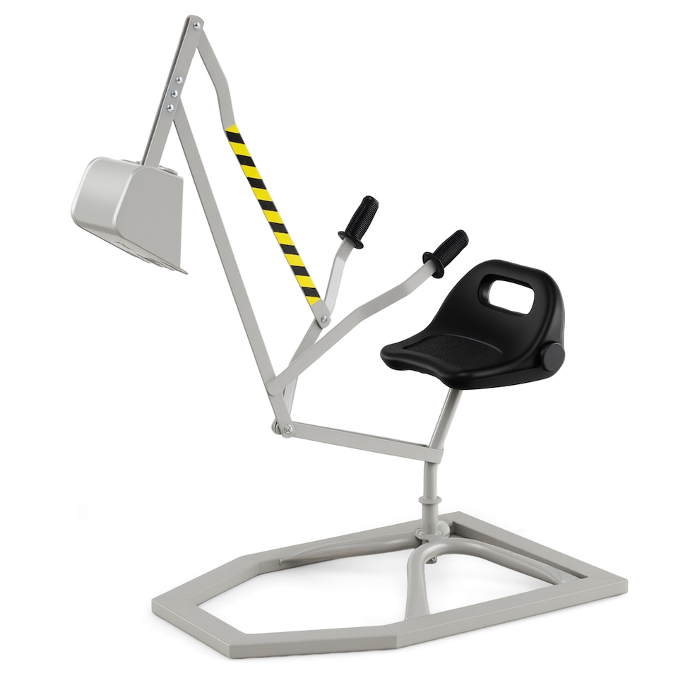 image 1 of COSTWAY Sand Digger Kids Sandbox Toy Digger Grey