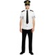 image 2 of Fever Mens Mile High Pilot Costume - White/Black - M M
