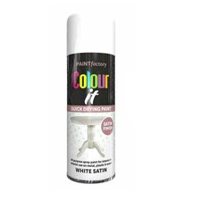 Primer Spray Paint Aerosol Auto Car Lacquer Wood Metal 400ml White | Satin
