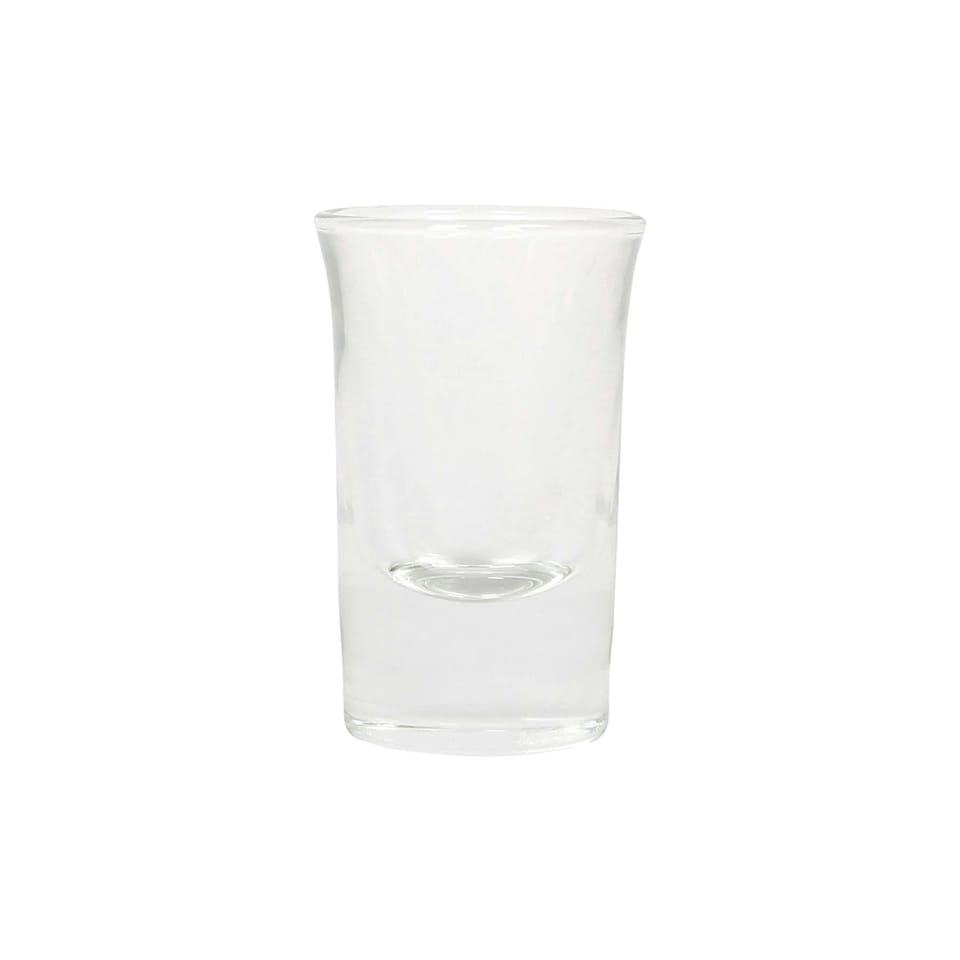 image 1 of Rink Drink Tall Shot Glasses - 25ml - Clear - Pack of 6 Clear