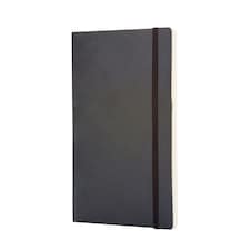 Moleskine Classic L Soft Cover Plain Notebook - Solid Black - One Size