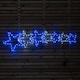 image 5 of 1.2m LED Rope Light 7 Star Silhouette Christmas Decoration in Cool White & Blue