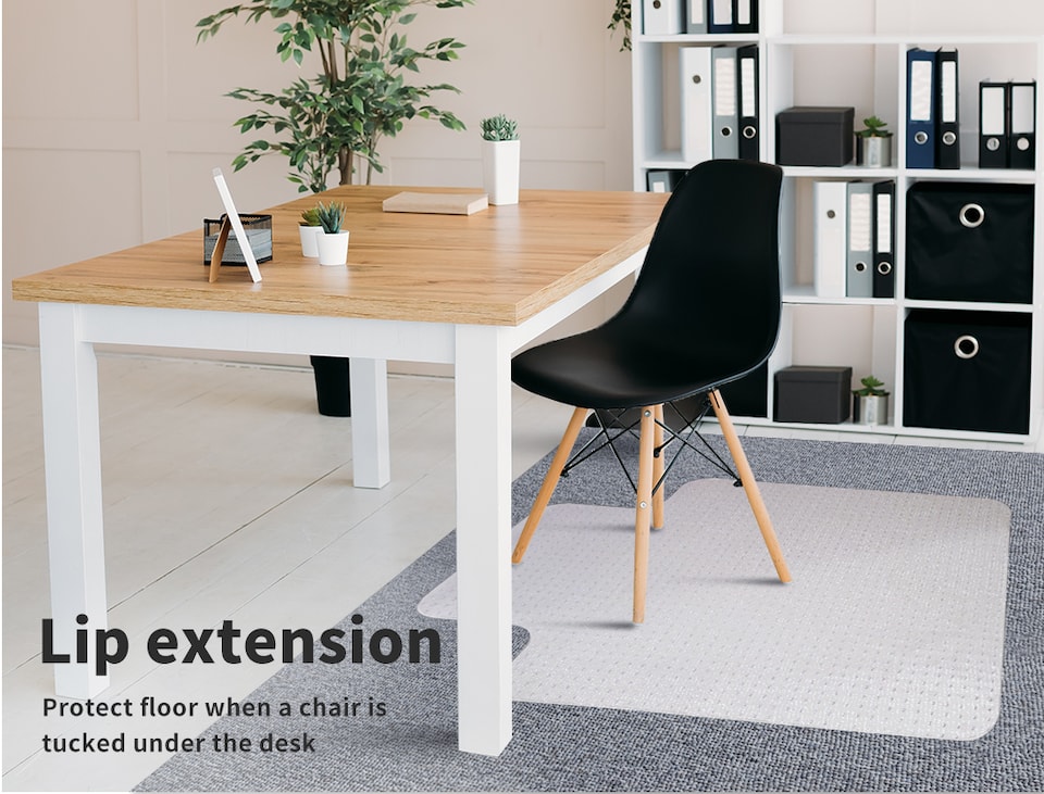 image 1 of Marlow 120x90CM Office Chair Mat PVC Non-Slip Protector for Hard Floors