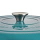 image 8 of Argon Tableware Shallow Casserole Dish - Cast Iron Enameled Dutch Oven - Self-Basting Lid - Hob to Oven - 2.3 Litre | Blue | Teal Ombre | 2