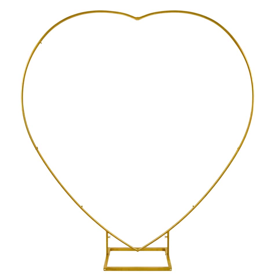 image 1 of Heart Balloon Arch Stand Party Decoration Arch Metal Frame - 200cm