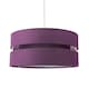 image 1 of Contemporary Quality Purple Linen Fabric Triple Tier Ceiling Pendant Light Shade | Purple