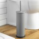 image 4 of Harbour Housewares Round Toilet Brush - Matt Grey | Grey | Grey