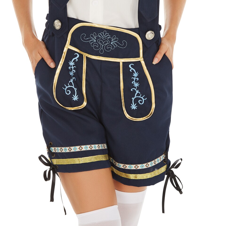 image 1 of Costume German Lederhosen for Women | Black | black | 1
