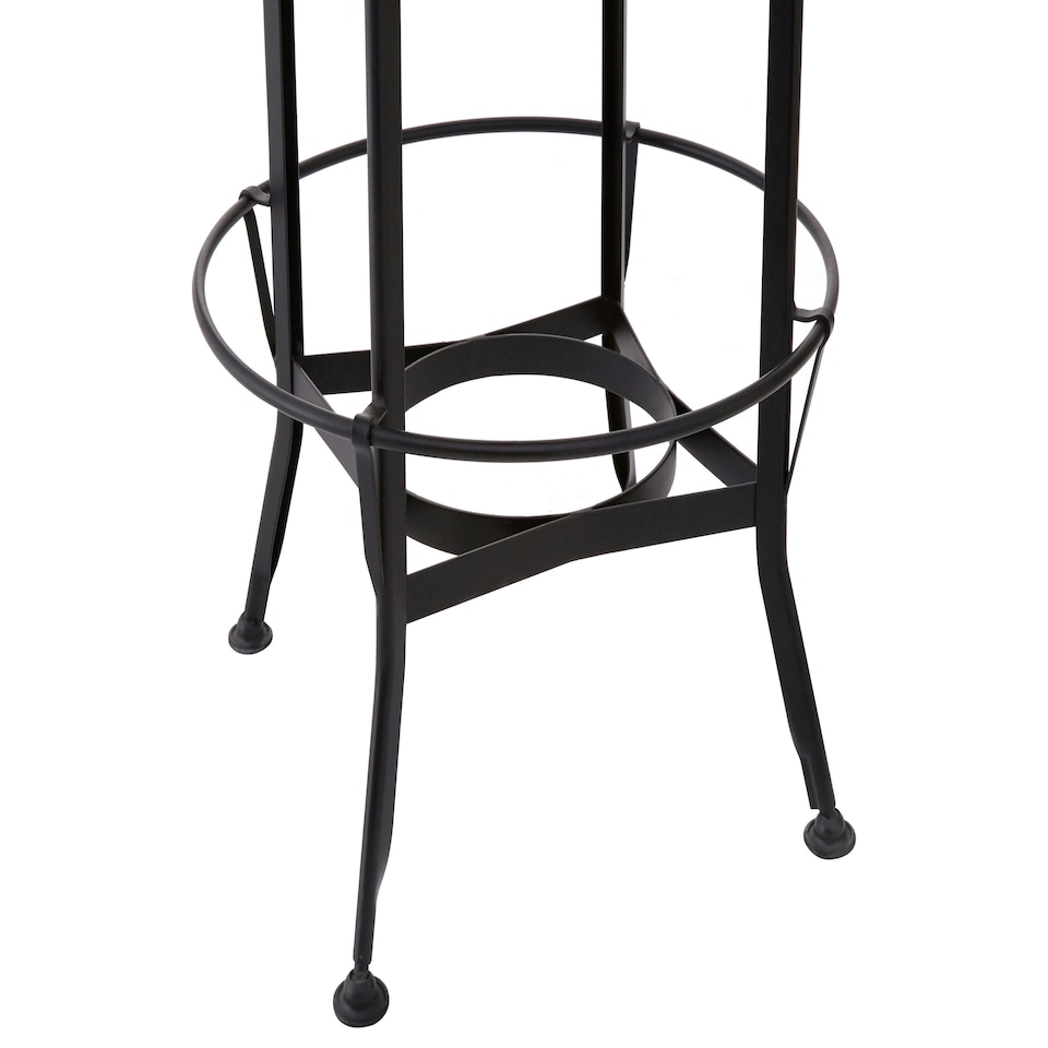 image 1 of Interiors by Premier New Foundry Walnut And Black Metal Bar Table Brown