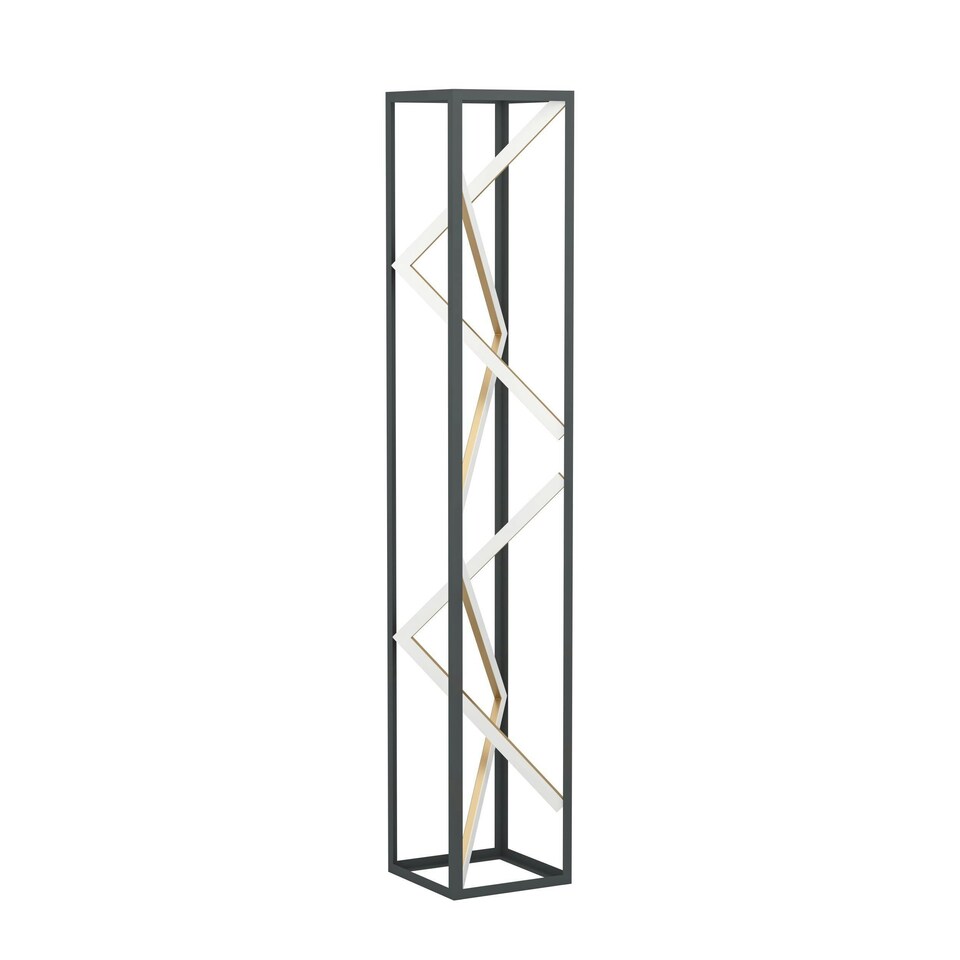 image 1 of Eglo Penela Black and Gold Floor Lamp