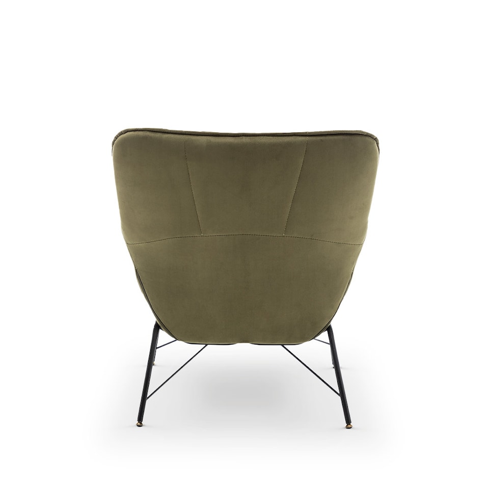 image 1 of Velvet Sage Green Eliana Accent Chair