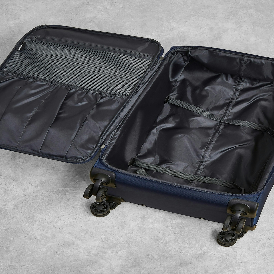 image 1 of Rock Paris Medium Suitcase Navy | Blue | Medium