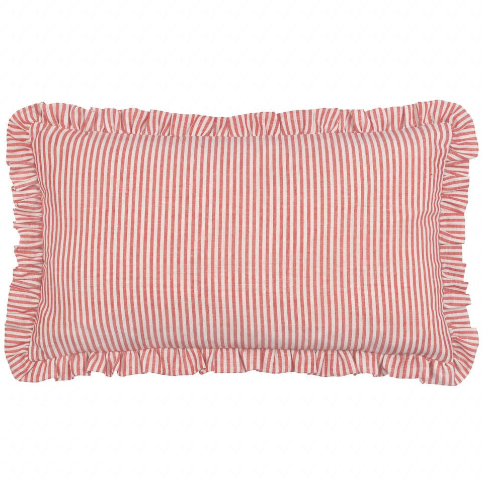 image 1 of Furn Les Fruites Striped Ruffle Cushion
