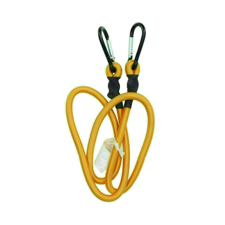 image 1 of 48" Bungee Rope with Carabiner Clips Cords Elastic Tie Down Fasteners 2pc