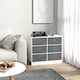 image 2 of HOMCOM Chests of Drawer Fabric Dresser Storage Cabinet w/ 6 Drawers for Bedroom