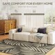 image 4 of HOMCOM UV Resistant Area Rug, Easy-Clean Machine Washable Indoor & Outdoor Rug for Kitchen, Bathroom or Living Room, Patio, Garden, 230 x 160 cm, Grey