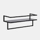 image 5 of OHS Towel Rail Bathroom Shelf Space Saving Storage Unit Wall Mounted