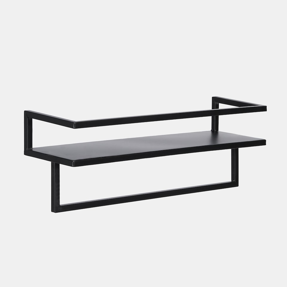 image 1 of OHS Towel Rail Bathroom Shelf Space Saving Storage Unit Wall Mounted