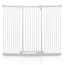 Safetots Elite Pressure Safety Gate, 197cm - 206cm, Matt White, Pressure Fit Stair Gate, Baby Gate for Doors Hallways and Spaces, Safety Barrier, Easy Installation