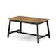 image 1 of Corona Live Edge Large Dining Table - Solid Wood with Rustic Natural Edge, Durable Wax Finish and Timeless Design | Black | Black | Large | 1