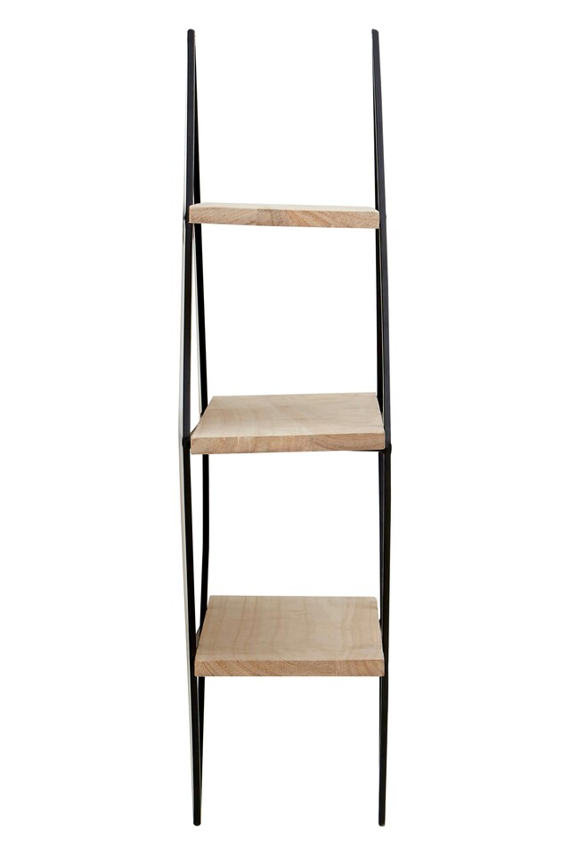 image 1 of Interiors By Premier Stylish Design 3 Tier Rhombus Shelves, Functional Box Shelves For Wall, Durable Wall Storage For Livingroom | Black