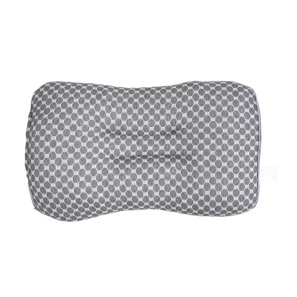 image 1 of Living and Home Knitted Sleep Support Pillow, Breathable Design- Grey,2Pcs | Grey