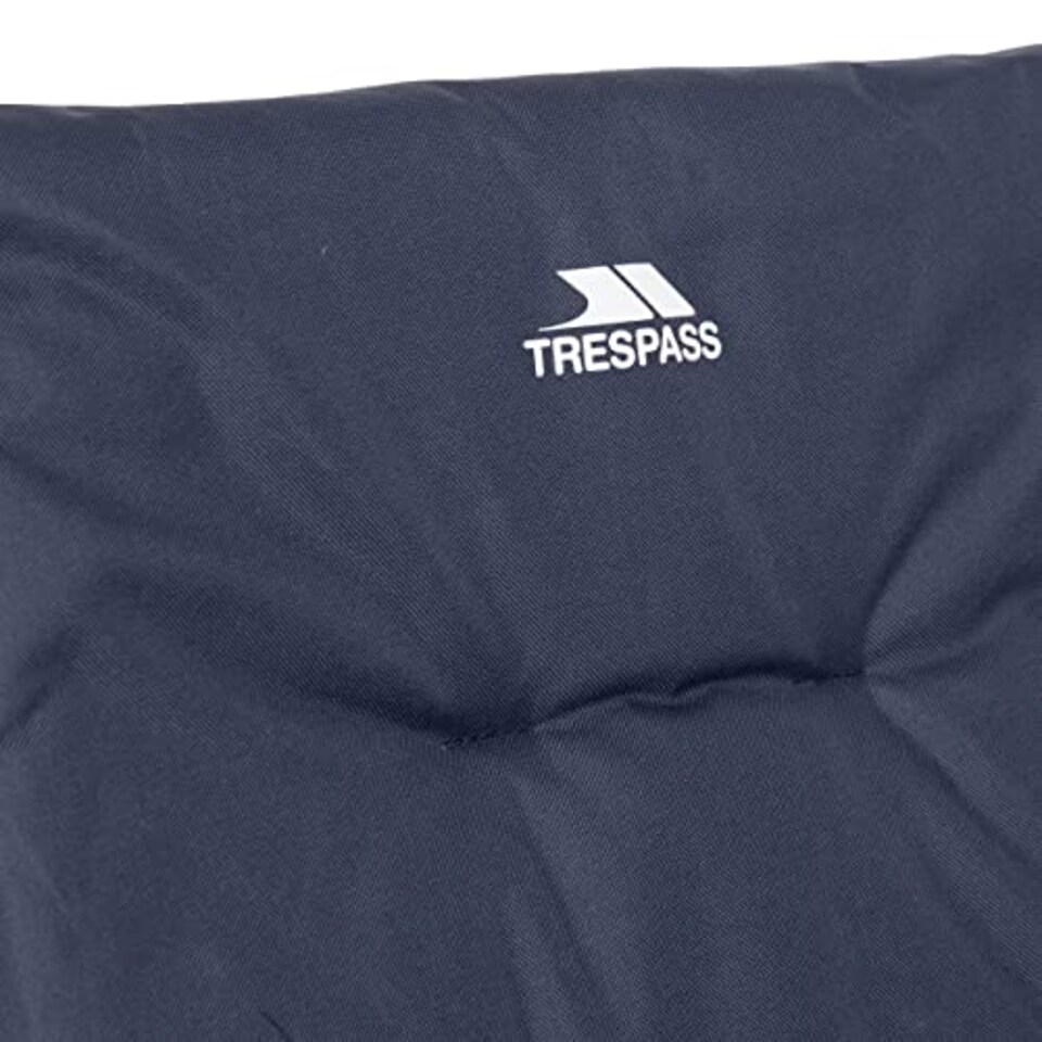 image 1 of Trespass Paddy Folding Camping & Garden Deck Chair - Foam Padded Seat, Steel Frame, Foldable Lightweight 3.8kg, H93 X W60 X D60cm