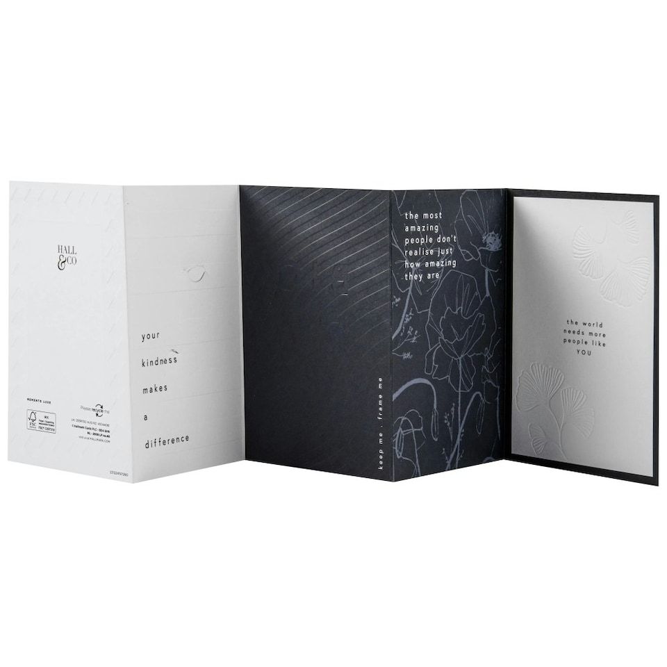 image 1 of Memento Luxe Premium Thank You Card with Mini Card, Keepsake