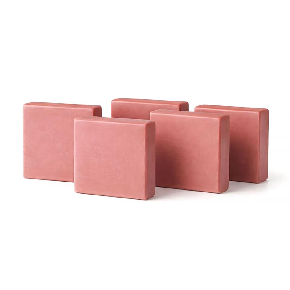 image 1 of Dr. Botanicals La Rose Francaise Anti-Ageing Facial Cleansing Bar (Pack of 5) 100g x 5 for Fine Lines, Wrinkles, Dullness