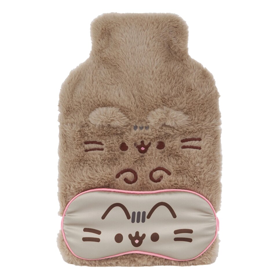 image 1 of Pusheen Womens/Ladies Hot Water Bottle And Eye Mask Set (Pack Of 2)