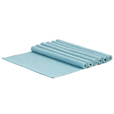 Nicola Spring Cotton Fabric Placemats - Olympic Blue - Pack of 6 | Blue | Blue