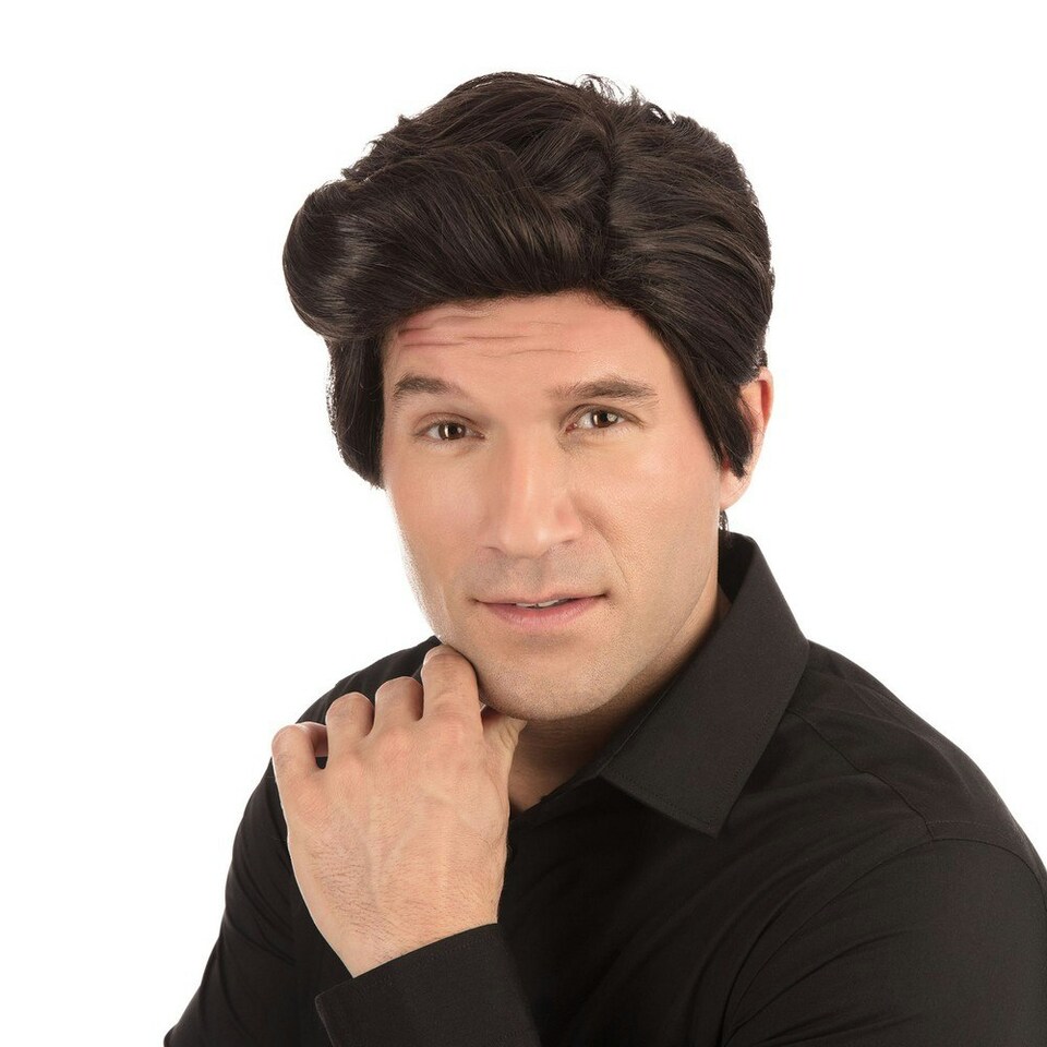 Bristol Novelty Mens Used Car Salesman Wig - Dark Brown - One Size One Size
