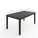 image 5 of Rectangle Anthracite Plastic Garden Table