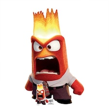 Anger Inside Out 2 Disney Pixar Lifesize Cardboard Cutout 136cm