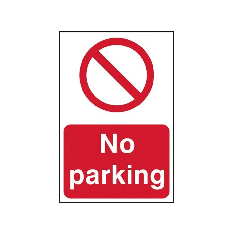 Scan Sign: No Parking - Multi Colour - 400 x 600mm