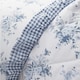 image 2 of Catherine Lansfield Lucie Floral Frill Blue Bedspread | Multi